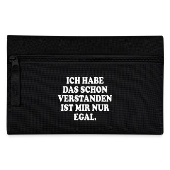 ich habe das schon verstanden ist mir nur egal - Federtasche - Schwarz - Vorne