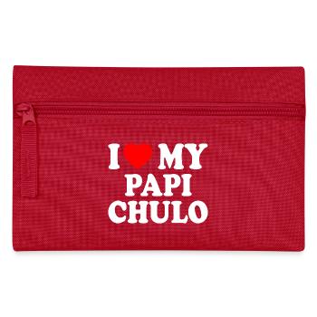 I love my papi chulo - Trousse - rouge - Devant
