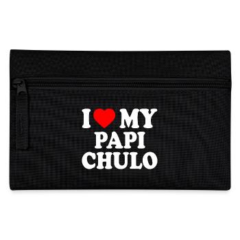I love my papi chulo - Pencil Case - black - Front