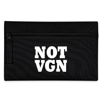 Not vegan - Pencil Case - black - Front