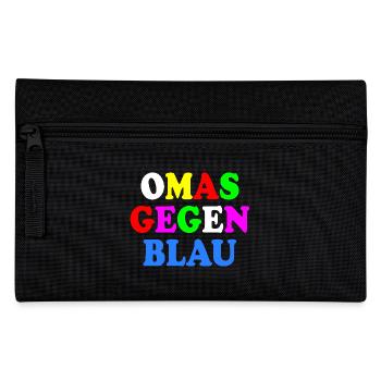 Omas gegen blau - Federtasche - Schwarz - Vorne
