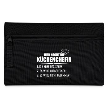 Cuisiner drôle cuisinier chef cadeau - Trousse - noir - Devant