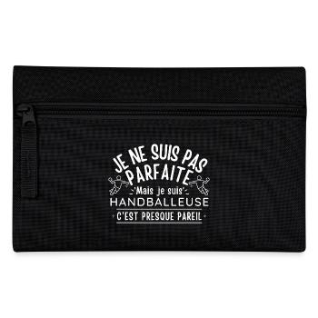 Handball-Geschenk - Federtasche - Schwarz - Vorne
