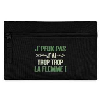 Laziness Design Relaxed humour & Assumed laziness - Pencil Case - black - Front