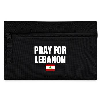 Libanon - Pray for lebanon - Federtasche - Schwarz - Vorne