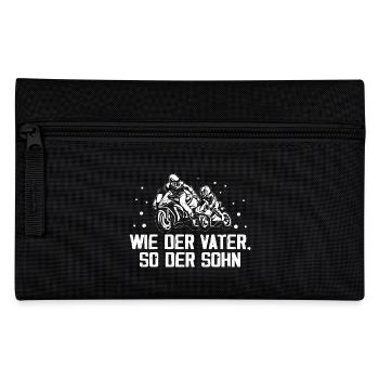 Vater Motocross Sohn Geschenk - Federtasche - Schwarz - Vorne