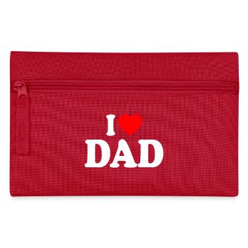 I love dad - Pencil Case - red - Front