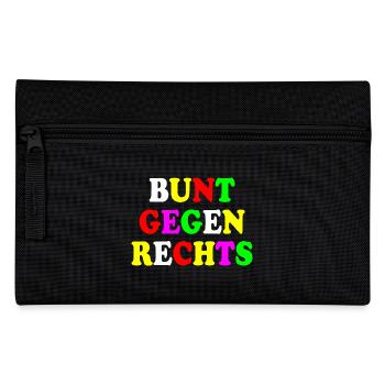 Colorful against the right - Pencil Case - black - Front