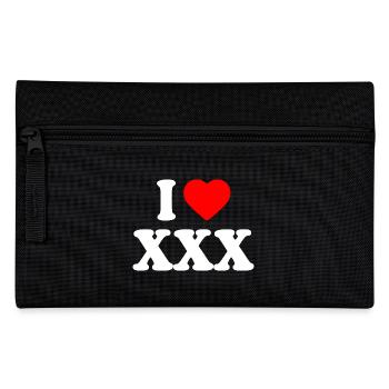 I love xxx - Federtasche - Schwarz - Vorne