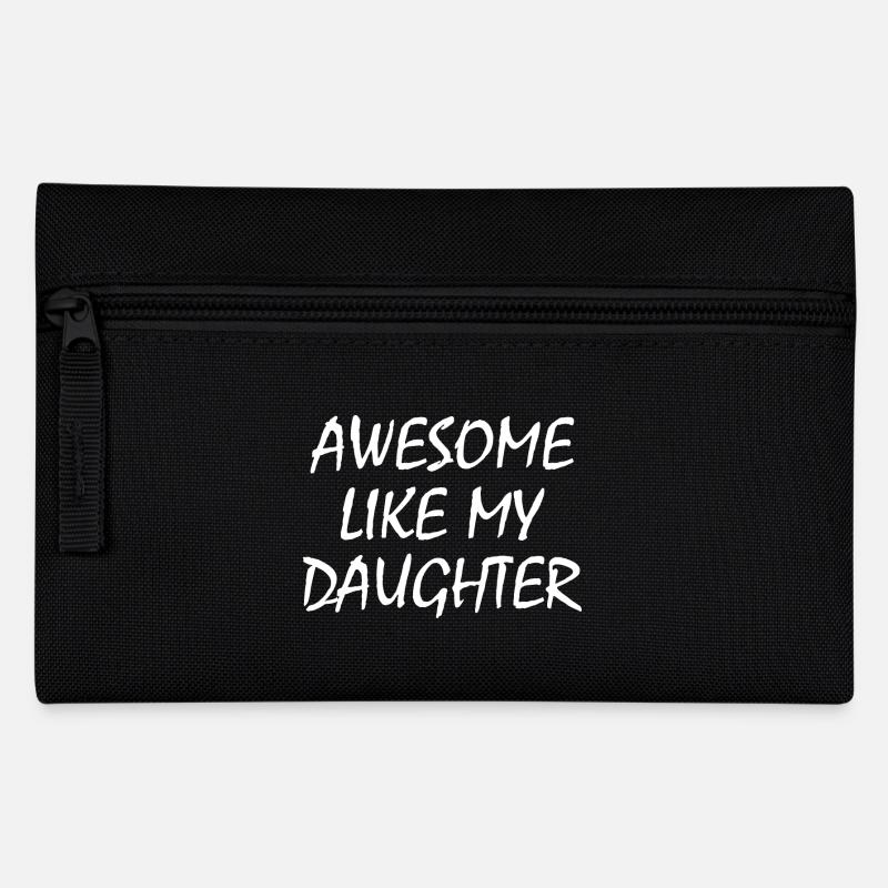 awesome like my daughter - Federtasche - Schwarz