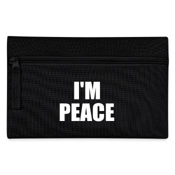 i come in peace i'm peace - Federtasche - Schwarz - Vorne