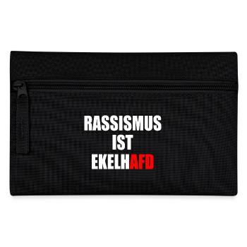 rassismus ist ekelhafd - Federtasche - Schwarz - Vorne