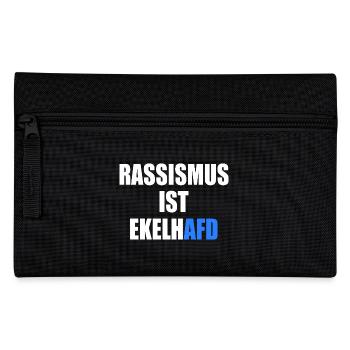 rassismus ist ekelhafd - Federtasche - Schwarz - Vorne