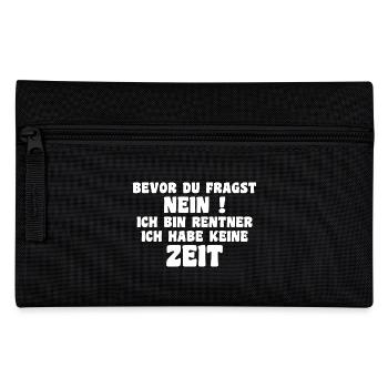 Je suis à la retraite, je n’ai pas de don de temps - Trousse - noir - Devant
