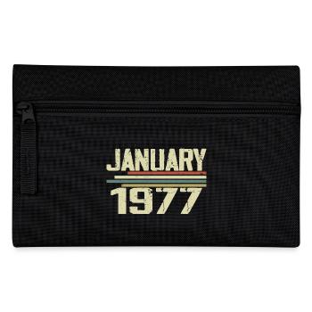 Januar 1977 - Geburtstagsgeschenk Januar 1977 - Federtasche - Schwarz - Vorne