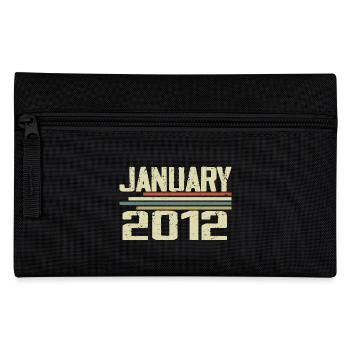 Januar 2012 - Geburtstagsgeschenk Januar 2012 - Federtasche - Schwarz - Vorne