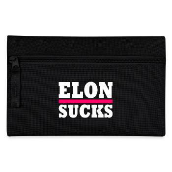 Elon sucks - Pencil Case - black - Front