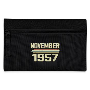 Millésime Novembre 1957 Vintage Rétro Novembre 1957 - Trousse - noir - Devant
