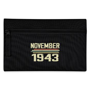 Millésime Novembre 1943 vintage rétro Novembre 1943 - Trousse - noir - Devant
