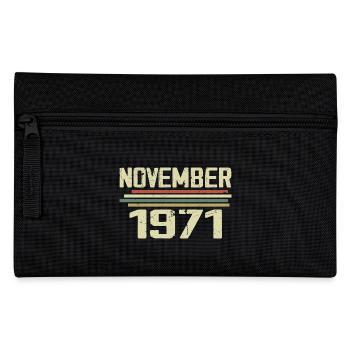 Millésime Novembre 1971 vintage rétro Novembre 1971 - Trousse - noir - Devant