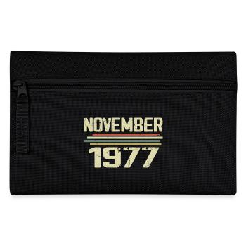 Vintage November 1977 Vintage Retro November 1977 - Pencil Case - black - Front