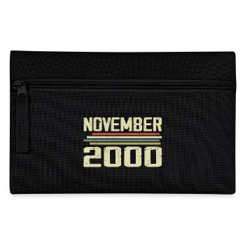 Vintage November 2000 Vintage Retro November 2000 - Pencil Case - black - Front