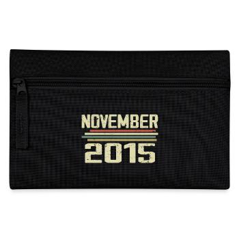 Jahrgang November 2015 vintage Retro November 2015 - Federtasche - Schwarz - Vorne