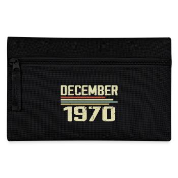 Décembre 1970 Vintage Rétro Anniversaire - Trousse - noir - Devant
