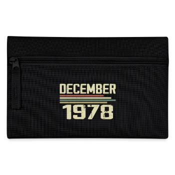 Décembre 1978 Vintage Vintage Rétro Anniversaire - Trousse - noir - Devant