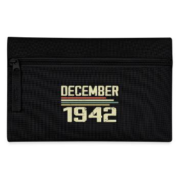 Décembre 1942 Vintage Vintage Rétro Anniversaire - Trousse - noir - Devant