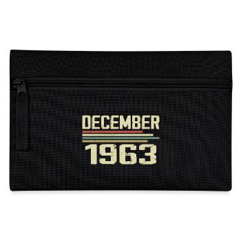 Dezember 1963 Jahrgang Vintage Retro Geburtstag - Federtasche - Schwarz - Vorne