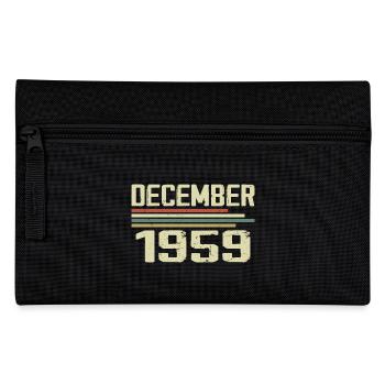 Décembre 1959 Vintage Vintage Rétro Anniversaire - Trousse - noir - Devant