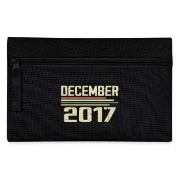 December 2017 Vintage Vintage Retro Birthday - Pencil Case - black - Front