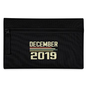 Décembre 2019 Vintage Vintage Rétro Anniversaire - Trousse - noir - Devant