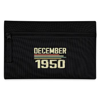 Décembre 1950 Vintage Rétro Anniversaire - Trousse - noir - Devant