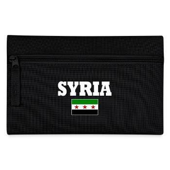 syrien flagge - Federtasche - Schwarz - Vorne