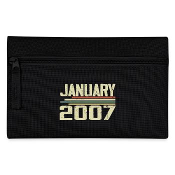 Januar 2007 - Geburtstagsgeschenk Januar 2007 - Federtasche - Schwarz - Vorne
