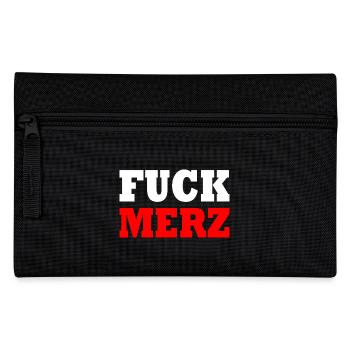 fuck merz - Federtasche - Schwarz - Vorne