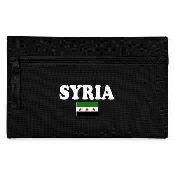 syrien flagge - Federtasche - Schwarz - Vorne