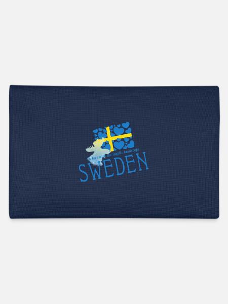 Schweden Sverige Sweden - Pencil Case - navy - Back