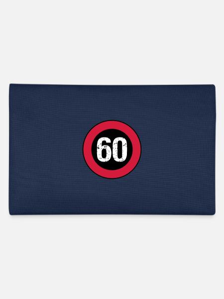 Shield 60 vintage birthday - Pencil Case - navy - Back