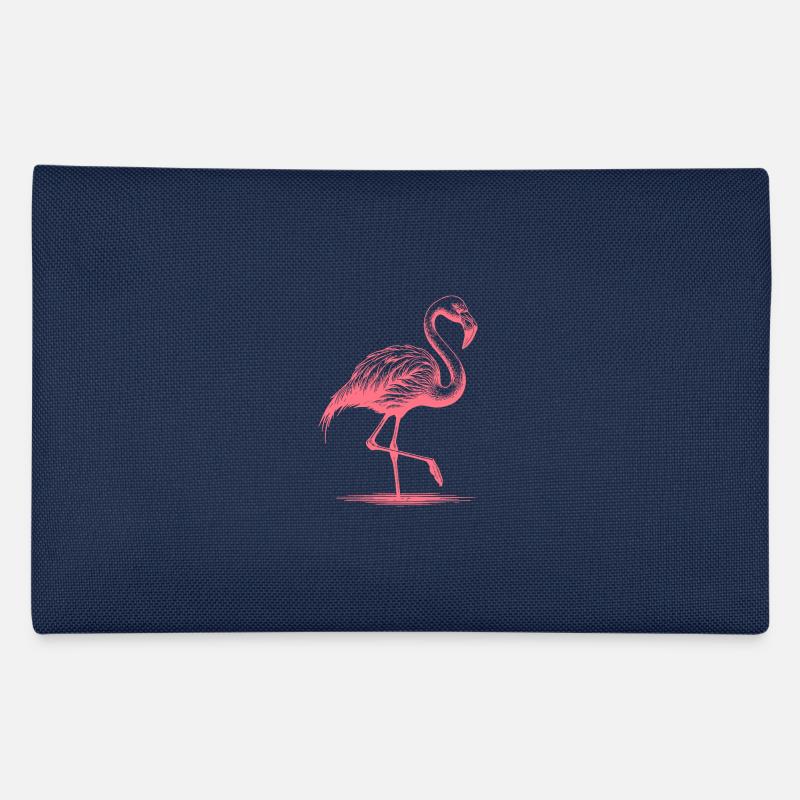 Pretty pink flamingo standing on one leg Pencil Case