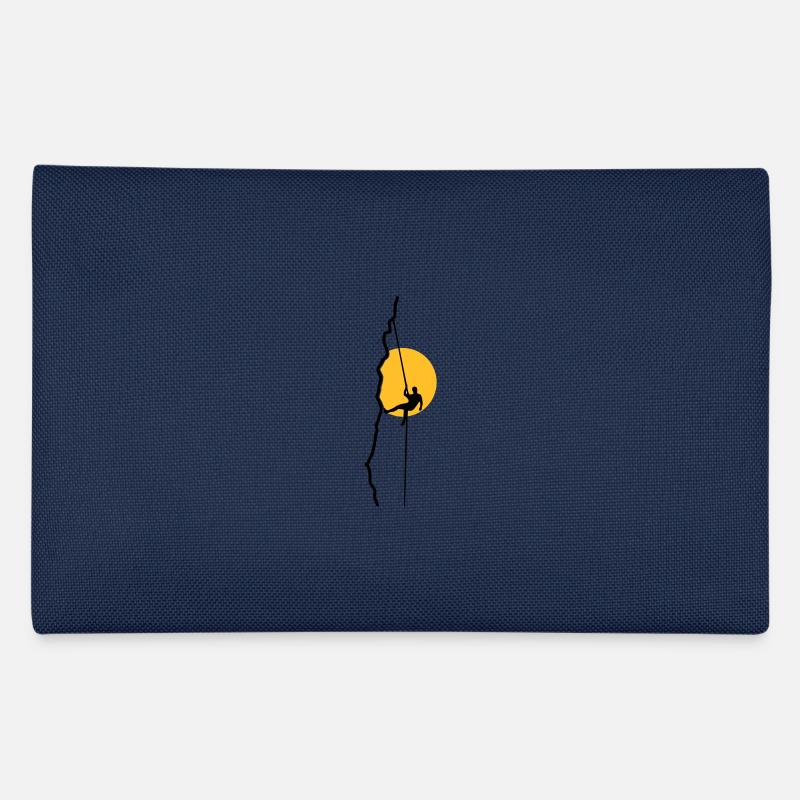 Grimpeur rappel au coucher du soleil Trousse