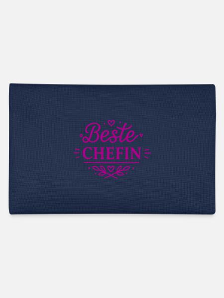 Beste Chefin - Federtasche - Navy - Hinten
