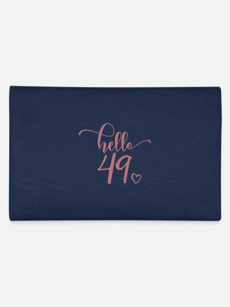 Hello 49 - Mignon cadeau de 49e anniversaire pour femmes - Trousse - marine - Dos