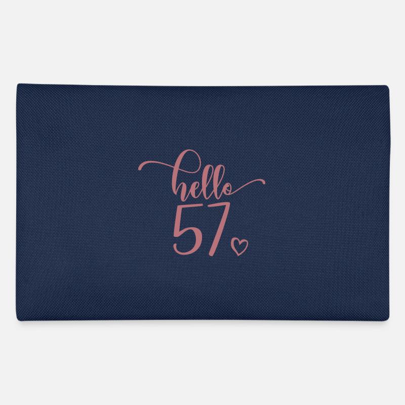 Hello 57 - Mignon cadeau de 57e anniversaire pour femmes - Trousse - marine