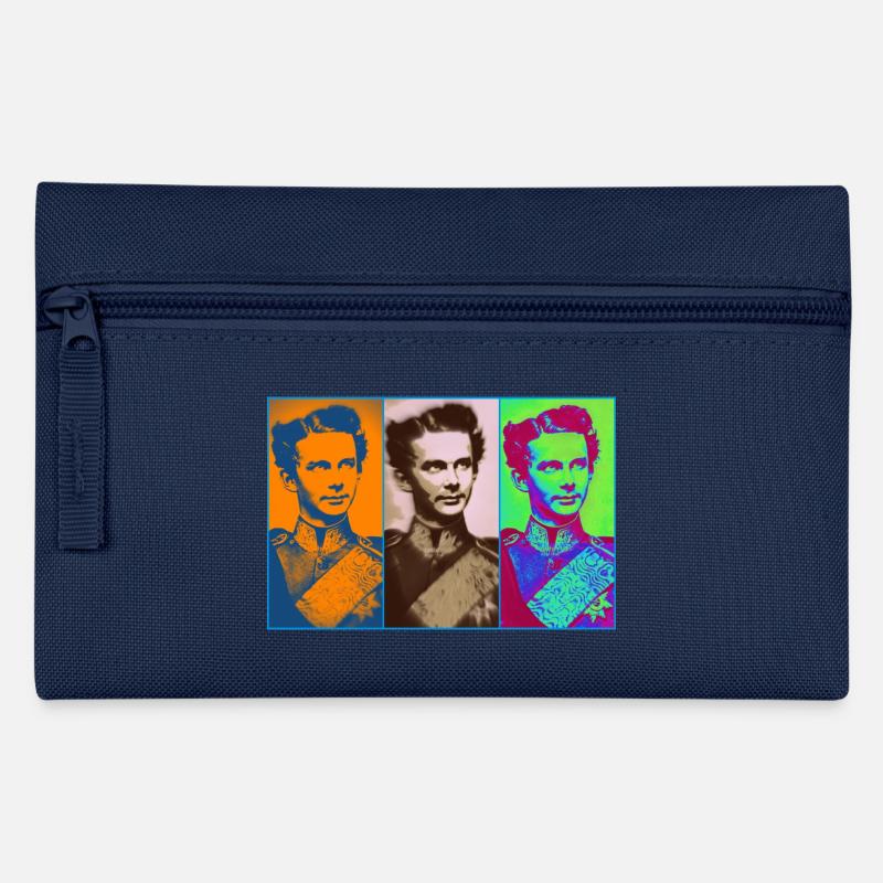 Ludwig II 3 times - Federtasche - Navy