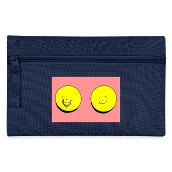 lemon piercing red - Pencil Case - navy - Front