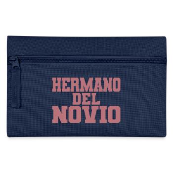 Cadeau de mariage frère du marié Hermano del Novio Groom - Trousse - marine - Devant