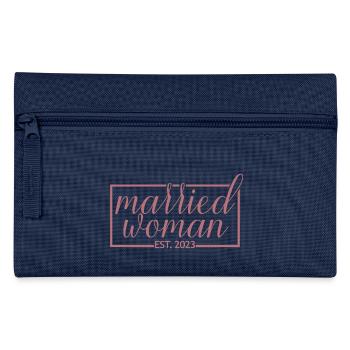 2023 Brautdusche Hochzeitsgeschenk - Federtasche - Navy - Vorne